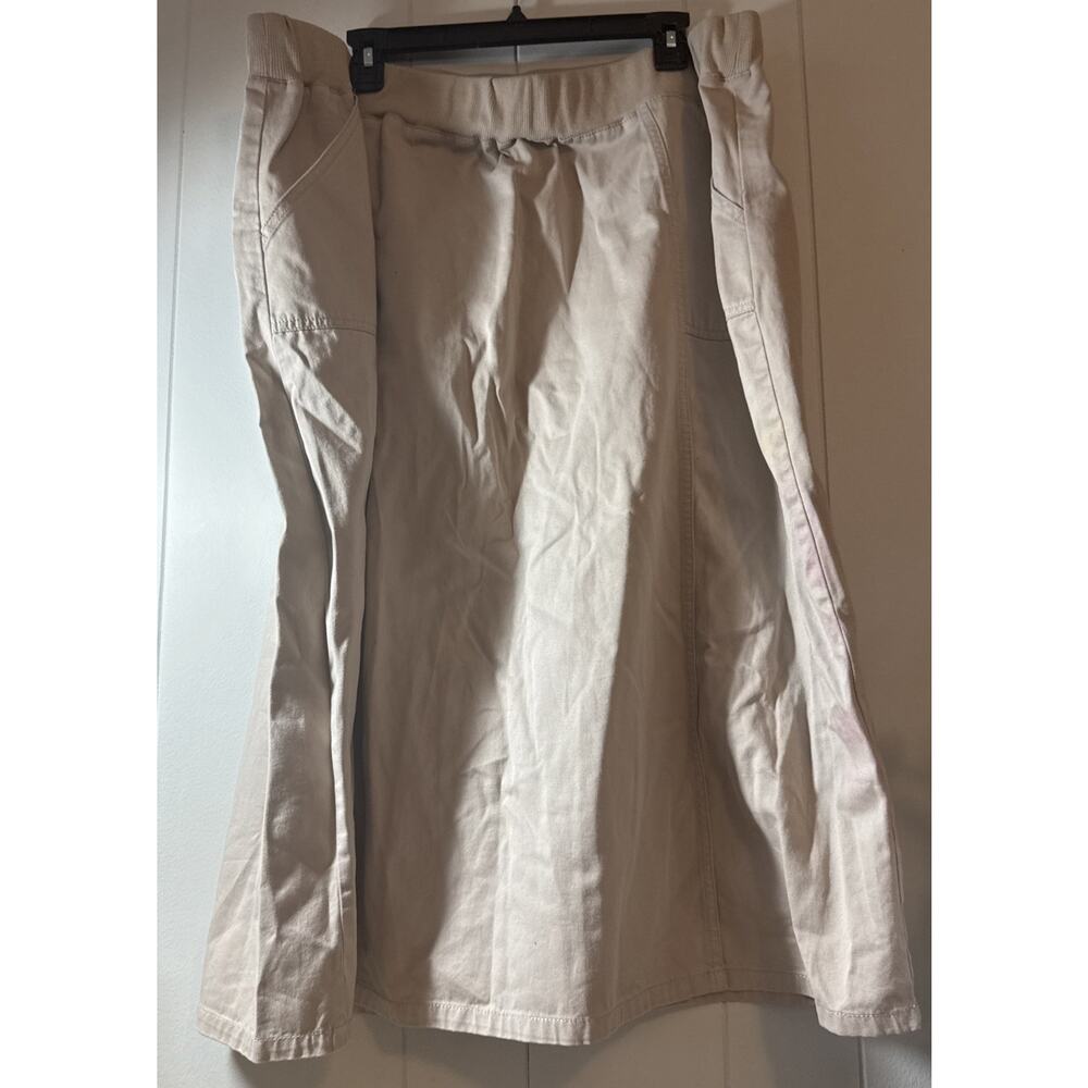Vintage BFA Classics skirt Women Size 2XL 100% Cotton Tan Skirt V8
